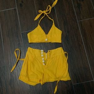 Free people yellow set